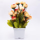 Yellow Rose Artificial Flower Plant With Pot
