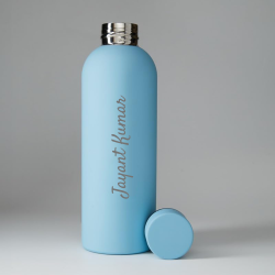 Personalized Stainless Steel Water Bottle 500ml (Baby Blue)