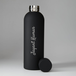 Personalized Stainless Steel Water Bottle 500ml (Black)
