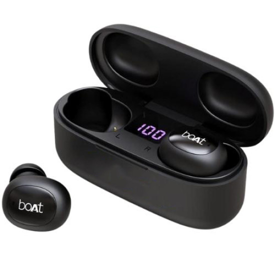 Customized Black Boat Airdopes 121 v2