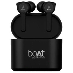 Personalized boAt Airdopes 402 Black Wireless Earbuds