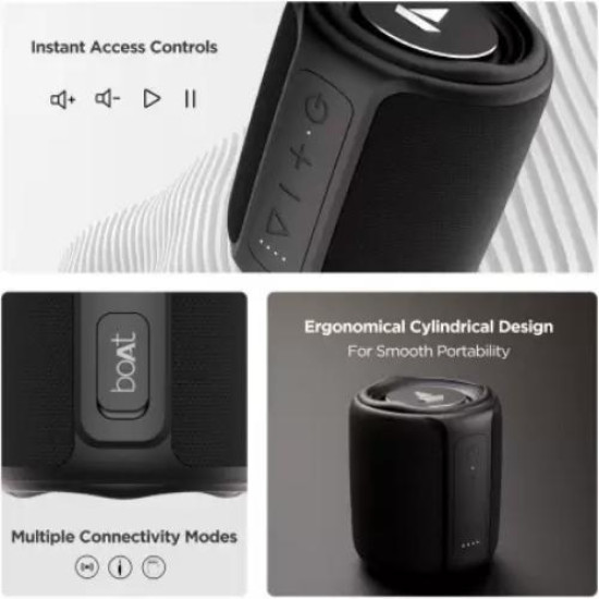 Boat Stone 350 Black Wireless Speaker