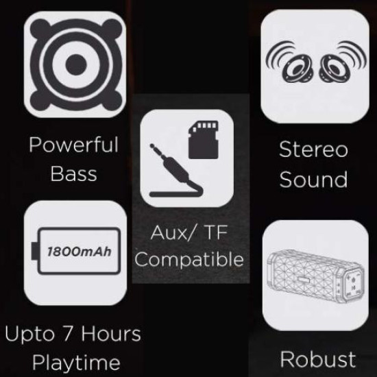 Black Boat Stone 650 Bluetooth Speaker