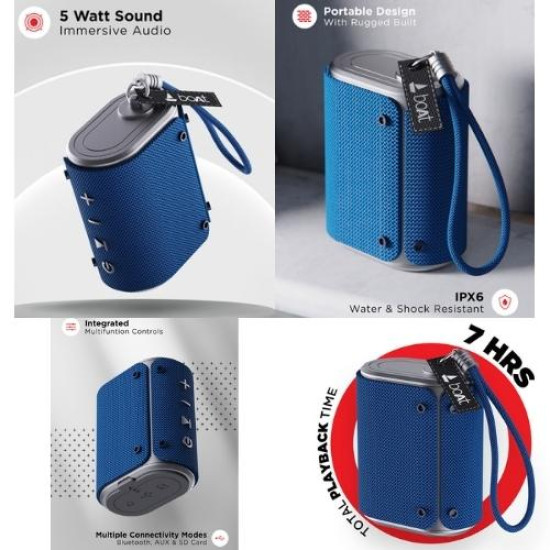Blue Boat Stone Grenade Bluetooth Speaker Blue Boat Stone Grenade Bluetooth Speaker