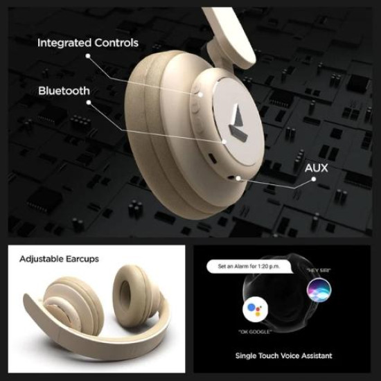 Boat Rockerz 450 Beige Wireless Headphone Boat Rockerz 450 Beige Wireless Headphone