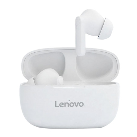 Personalized Lenovo HT05 White Wireless Bluetooth Earbuds
