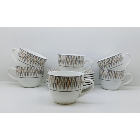 Clay Craft Super Tea Cups & Saucer Set 6 Pieces Clay Craft Super Tea Cups & Saucer Set 6 Pieces