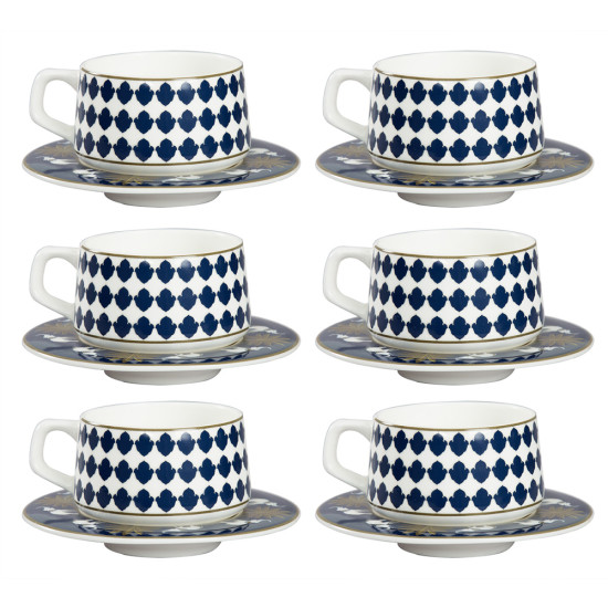 Ivory Parade Fantasy Cup Saucer Set 12 Pieces Ivory Parade Fantasy Cup Saucer Set 12 Pieces
