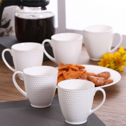 Omega Fine Ceramic Coffee & Tea Mug Set 6 Piece