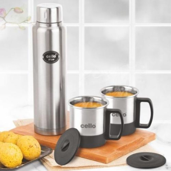 Cello My Trip 3 Pc Gift Set with 1 Steel Bottle Cello My Trip 3 Pc Gift Set with 1 Steel Bottle