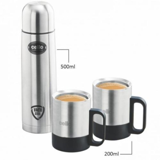Cello Classic Flask with Mug Gift Set Cello Classic Flask with Mug Gift Set