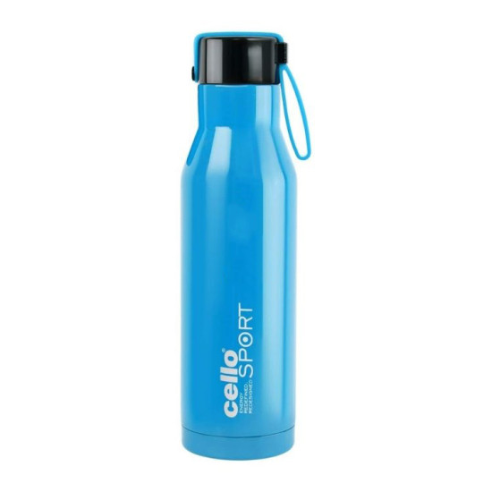 Cello Maestro Blue Stainless Steel Personalized Vacuum Flask Cello Maestro Blue Stainless Steel Personalized Vacuum Flask