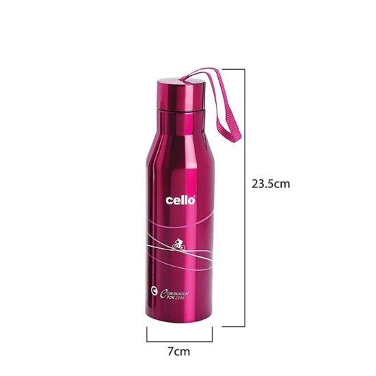 Cello Refresh Pink Stainless Steel Customized Vacuum Flask Cello Refresh Pink Stainless Steel Customized Vacuum Flask