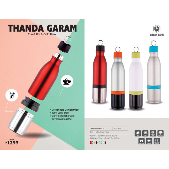 Personalized 2 In 1 Hot and Cold Vacuum Flask-800ml Personalized 2 In 1 Hot and Cold Vacuum Flask-800ml