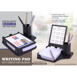 Personalized Writing Pad With Tumbler And Calendar Personalized Writing Pad With Tumbler And Calendar
