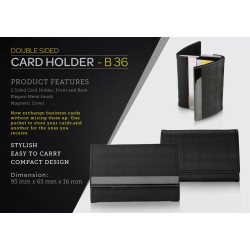 Personalized Double Side Business Card Holder