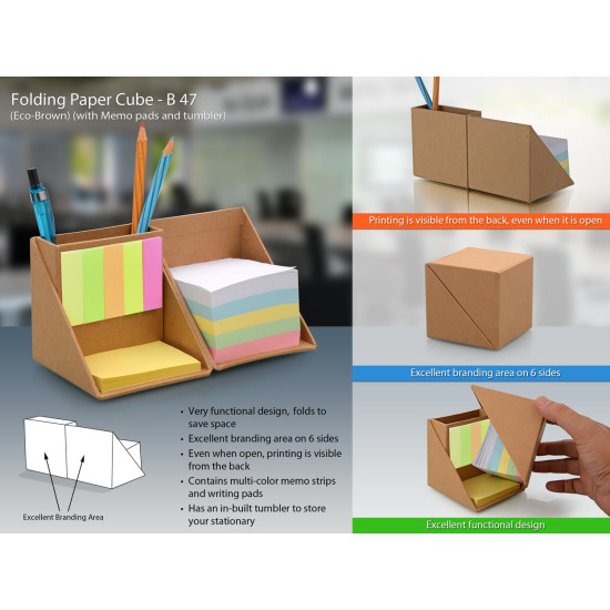 Customized Folding Cube Memopad