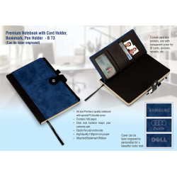 Customized Premium Notebook With Card Holder Customized Premium Notebook With Card Holder