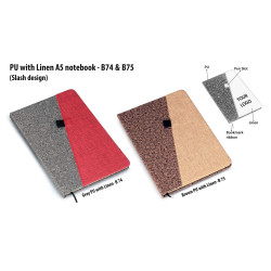 Personalized PU linen A5 Notebook