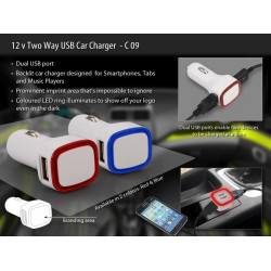 Personalized Backlit Car Charger Personalized Backlit Car Charger