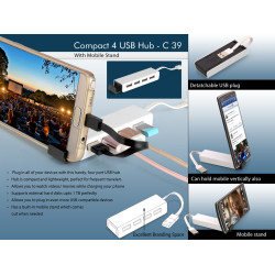 Personalized Usb Hub With Mobile Stand