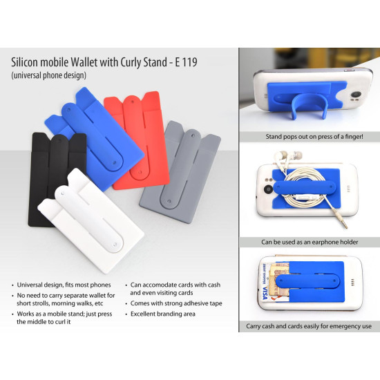 Personalized Silicon Mobile Smart Wallet Personalized Silicon Mobile Smart Wallet