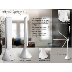 Personalized Folding Cob Desk Lamp with Feather Touch Button