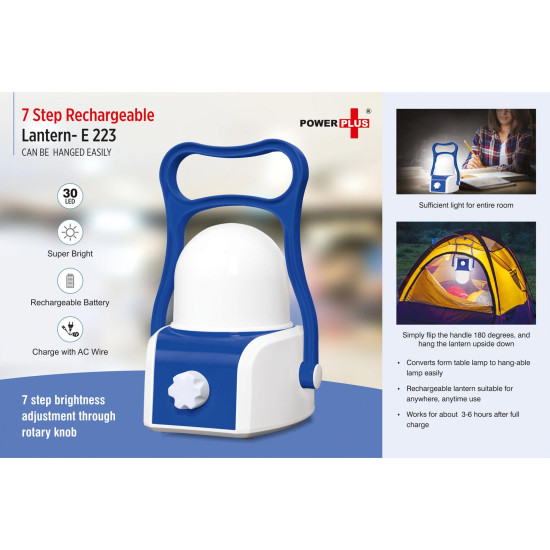 Personalized 7 Step Rechargeable Lantern 