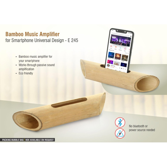 Personalized Bamboo Music Amplifier for Smartphones