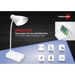 Personalized Brighto Rechargeable Led Lamp with Mobile Stand Personalized Brighto Rechargeable Led Lamp with Mobile Stand