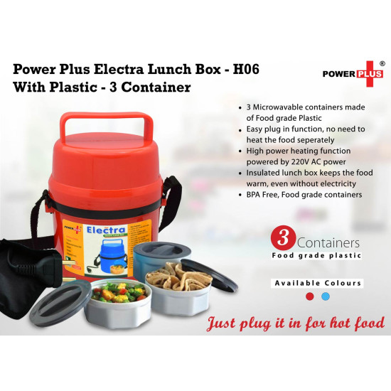 Personalized Electra Lunch Box 3 Plastic Container