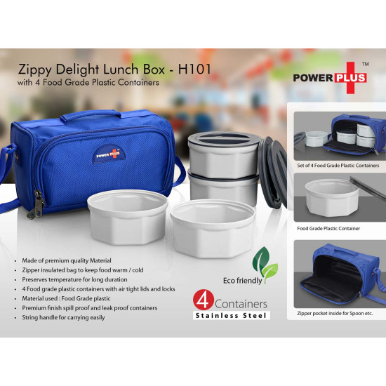 Personalized 4 Plastic Container Zippy Lunch Box