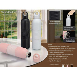 Personalized Sports Flask with Bubble Grip
