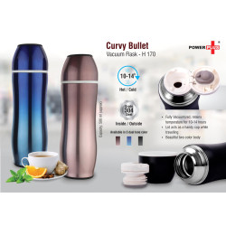 Personalized Curvy Bullet Vacuum Flask 500ml