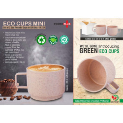 Personalized Eco Friendly Mini Cups Set of 2