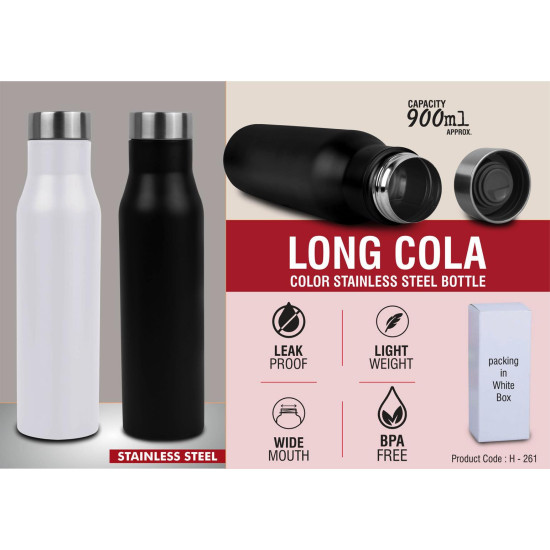Personalized Long Stainless Steel Bottle Black Personalized Long Stainless Steel Bottle Black