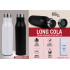 Personalized Long Stainless Steel Bottle Black