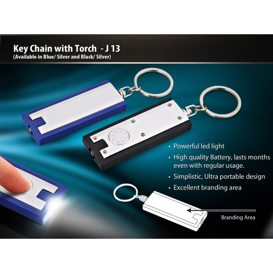 Personalized Keychain with Torch