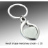 Personalized Heart Shape Metal Keychain