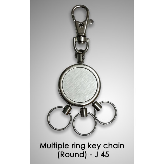 Personalized Multiple Ring Key Chain