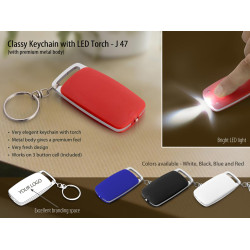 Personalized Classy Keychain With LED Torch Personalized Classy Keychain With LED Torch