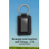 Personalized Rectangle Metal Keychain with PU Base