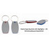 Personalized Barrel Shape Keychain with Highlight