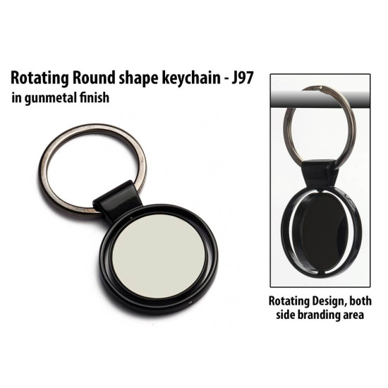Personalized Rotating Round Shape Promotional Keychain Personalized Rotating Round Shape Promotional Keychain