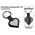 Personalized Rotating Heart Shape Keychain