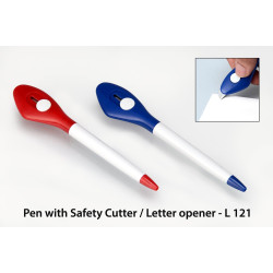 Personalized Advertising Pen with Safety Cutter Personalized Advertising Pen with Safety Cutter