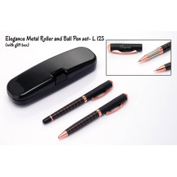 Personalized Elegance Metal Roller with Ball Pen Set Personalized Elegance Metal Roller with Ball Pen Set