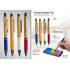 Personalised Bamboo Pen with Stylus and Grip