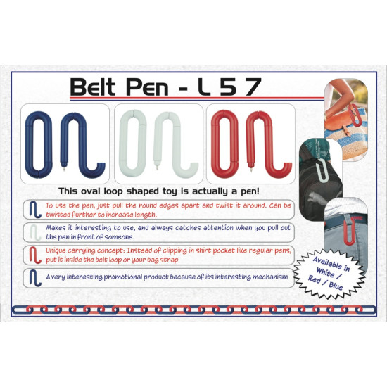 Personalized Belt Pen Personalized Belt Pen
