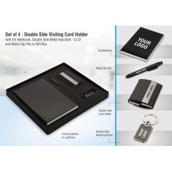 Set of 4 Double Sided Visiting Card Holder Set of 4 Double Sided Visiting Card Holder